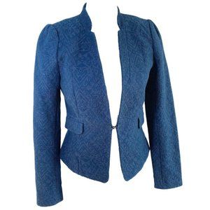 Embroidered, Fitted Suit Blazer Jacket